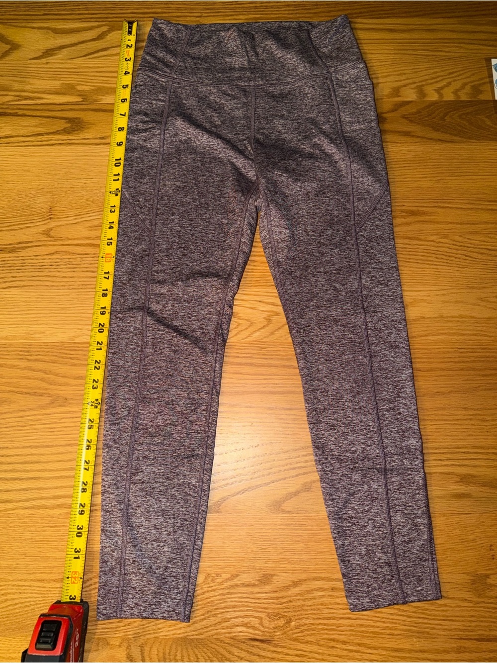 Thrive Societe Heather Mauve High-Rise Active Leggings
